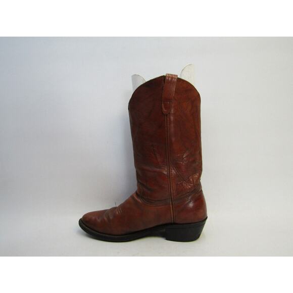 Walker Mens Size 9 D Brown Leather Cowboy Western Boots main image 9